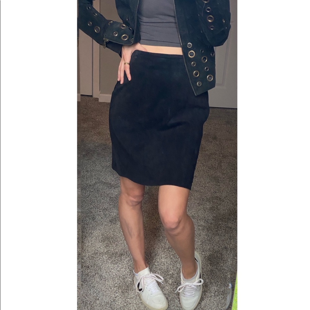 Vintage Suede Skirt